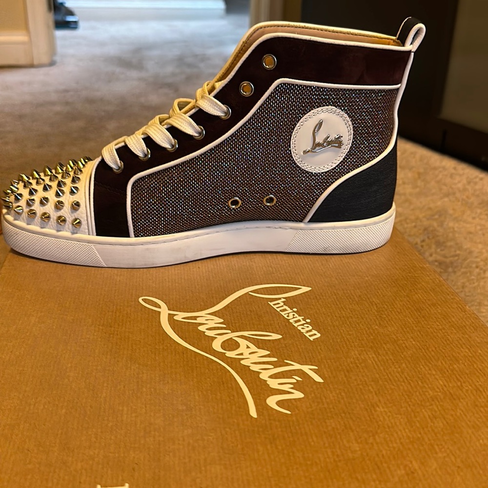 Christian Louboutin Men’s Spiked Sneakers.